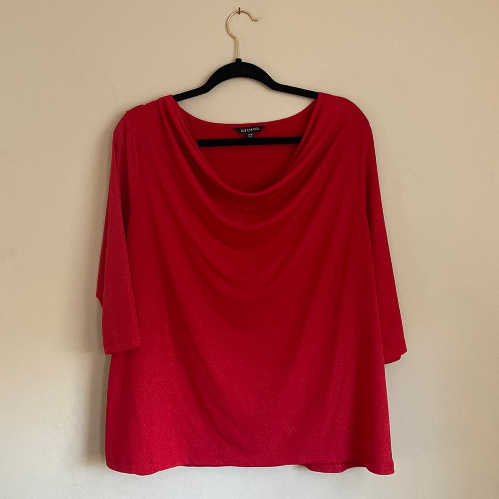 George Sparkly Red Shirt XL